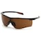 Carhartt Cayce, Safety Glasses, Anti-Fog, sandstone bronze Lens, Black Frame CHB918ST - alternate 1
